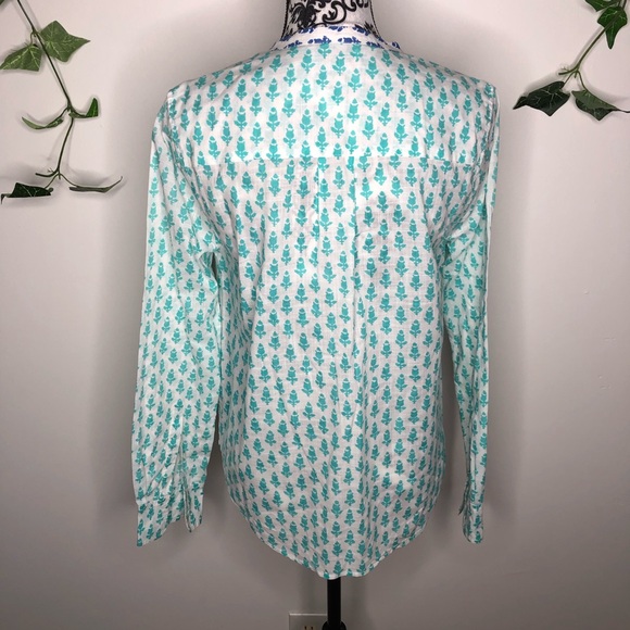 J. Crew Thistle Print Popover Cotton Tunic - Picture 5 of 7